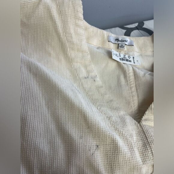 Madewell Waffle-Knit Relaxed V-Neck Top NWT size XS - Picture 8 of 11